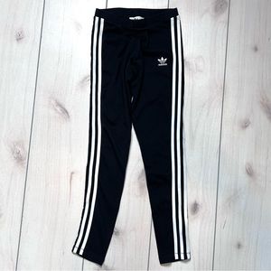 Adidas Black 3 Stripe Original Leggings Women’s XSmall